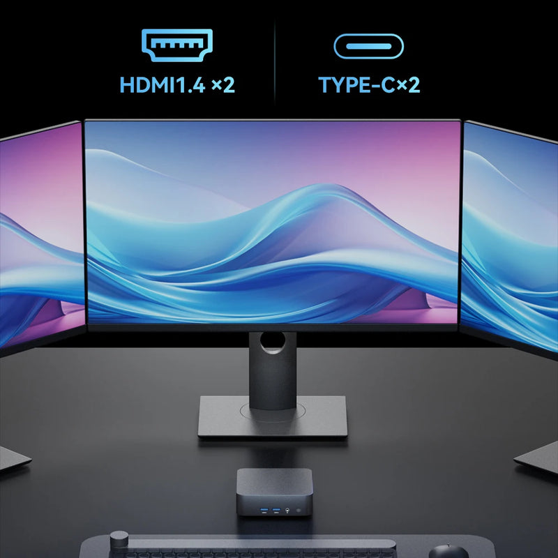 Protable Mini PC Windows 11 Pro intel Core i3 6100U 16GB RAM 1TB 2TB SSD PC Computer Dual WIFI 6 BT5.2 4K HD Mini Pc Desktop