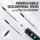 Wireless Soldering Iron Portable 180-450 °C adjustable temperature built-in battery with 3Tip Soldering Tool kit