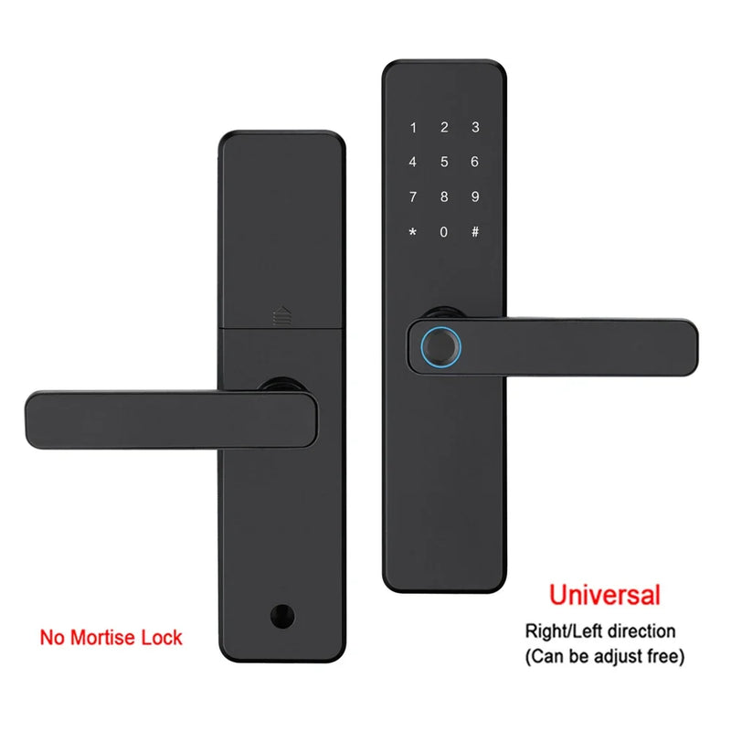 5-1 Smart Electronic Door Lock with Fingerprint Biometric Wi-Fi Touchscreen Keypad.