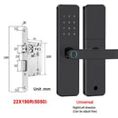 5-1 Smart Electronic Door Lock with Fingerprint Biometric Wi-Fi Touchscreen Keypad.