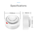 WiFi Smoke Sensor Fire Protection Smoke Detector 85dB Sound Security System Firefighters  Smartlife APP Control