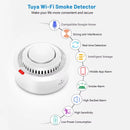 WiFi Smoke Sensor Fire Protection Smoke Detector 85dB Sound Security System Firefighters  Smartlife APP Control