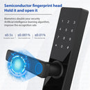 5-1 Smart Electronic Door Lock with Fingerprint Biometric Wi-Fi Touchscreen Keypad.