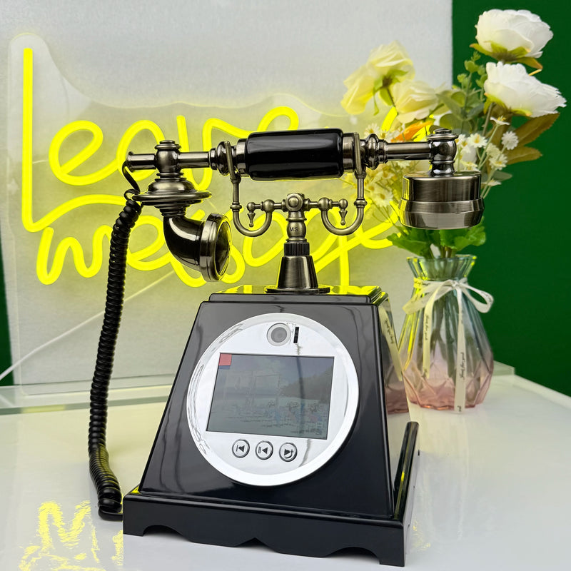 2K Video Guest Book with 8MP Camera & 128GB Storage, Auto-Save HD Recording + Instant Photo Capture