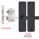 5-1 Smart Electronic Door Lock with Fingerprint Biometric Wi-Fi Touchscreen Keypad.