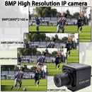 Industrial IP Camera 3/4/5/8MP CMOS 4K Mini IP Cam Sensor CS Mount Security CCTV Video Metal Box Network Camera with CS Lens