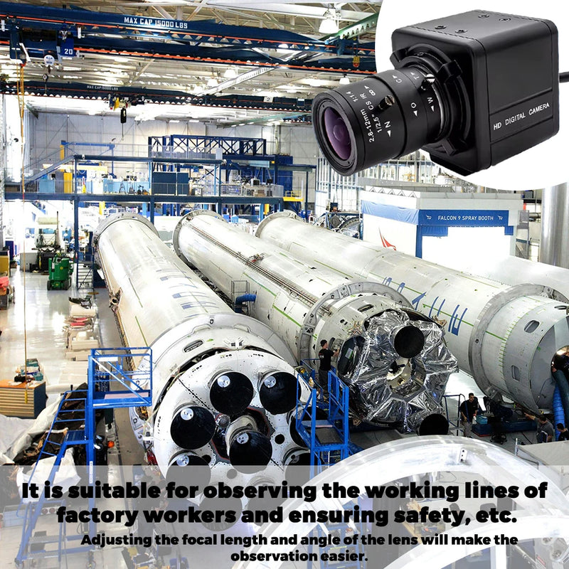 Industrial IP Camera 3/4/5/8MP CMOS 4K Mini IP Cam Sensor CS Mount Security CCTV Video Metal Box Network Camera with CS Lens