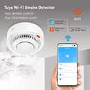WiFi Smoke Sensor Fire Protection Smoke Detector 85dB Sound Security System Firefighters  Smartlife APP Control