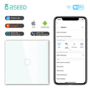 BSEED Wifi Touch Swithces Wall Light Switch With EU Socket USB Type-C Plugs  Smart Life Alexa