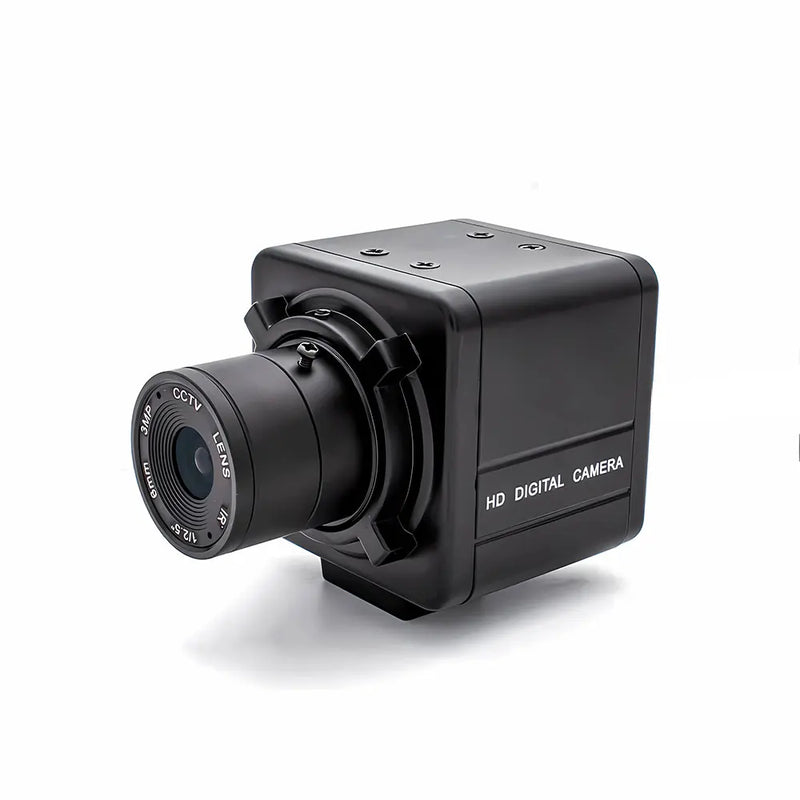 Industrial IP Camera 3/4/5/8MP CMOS 4K Mini IP Cam Sensor CS Mount Security CCTV Video Metal Box Network Camera with CS Lens