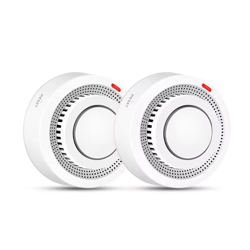 WiFi Smoke Sensor Fire Protection Smoke Detector 85dB Sound Security System Firefighters  Smartlife APP Control