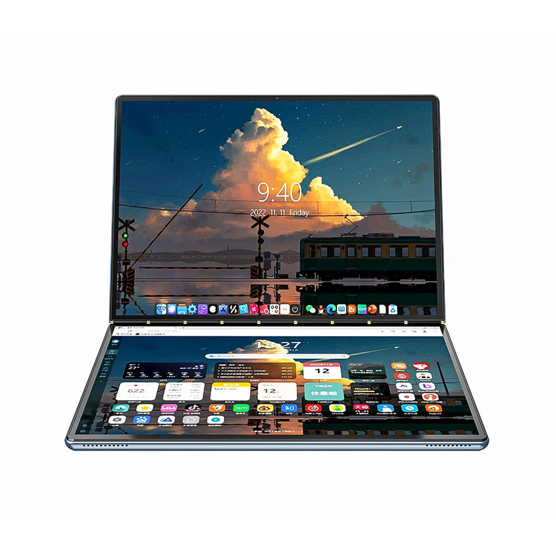 Topton 2 Screen Laptop Intel i3 1215U N100 Dual 10.95inch IPS Touch Screen Windows 11 Office Computer Tablet PC Notebook WiFi6