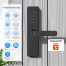 5-1 Smart Electronic Door Lock with Fingerprint Biometric Wi-Fi Touchscreen Keypad.