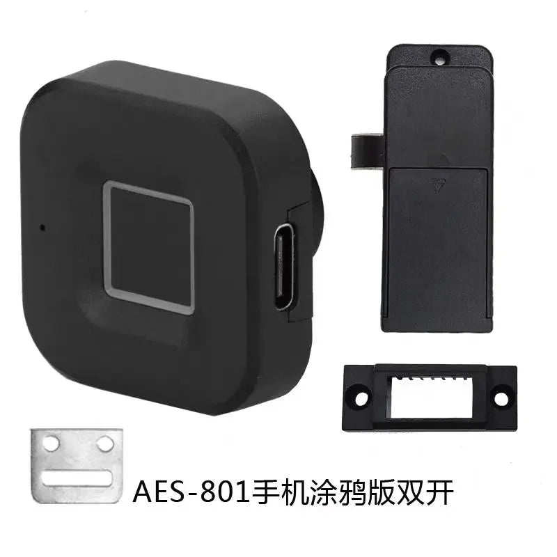 Cabinet Fingerprint Smart Lock Control Bluetooth Keyless Hidden File Drawer Wardrobe Aluminium Alloy Digital Door Lock