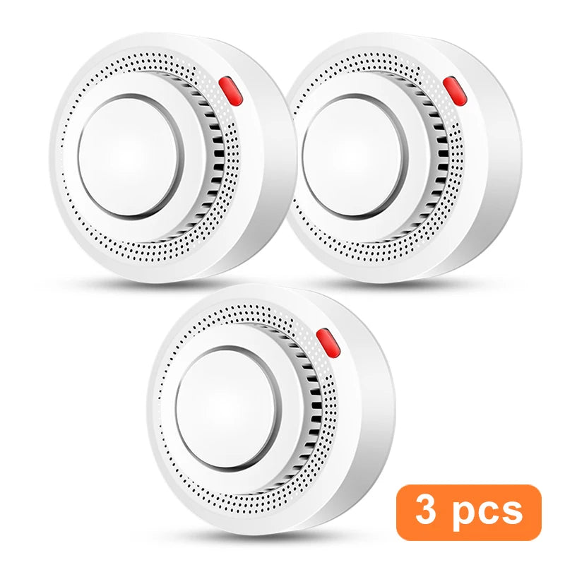 WiFi Smoke Sensor Fire Protection Smoke Detector 85dB Sound Security System Firefighters  Smartlife APP Control