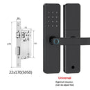 5-1 Smart Electronic Door Lock with Fingerprint Biometric Wi-Fi Touchscreen Keypad.