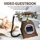 2K Video Guest Book with 8MP Camera & 128GB Storage, Auto-Save HD Recording + Instant Photo Capture