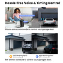 Smart Camera Monitor WiFi Garage Door Opener with 1080P Support 2-way Talk Work with Alexa Hey Google