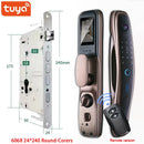 New Smart Door Lock Password Biometric WIFI APP Remote Camera Electronic Electronic Fingerprint Locks Key IC Card Unlock