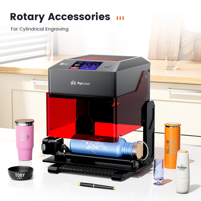 Laser Engraver Machine Portable & Smart with 3.5" Touch Screen, Hand Drawing/Wireless/SD Card/Offline Engraving