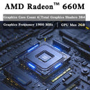 SZBOX Z66 Mini PC AMD R5 6600H DDR5 4800MT/s SSD PCIe3.0 Windows 11 Pro WiFi 6 BT5.2 Type-C Desktop Office Gaming Computer